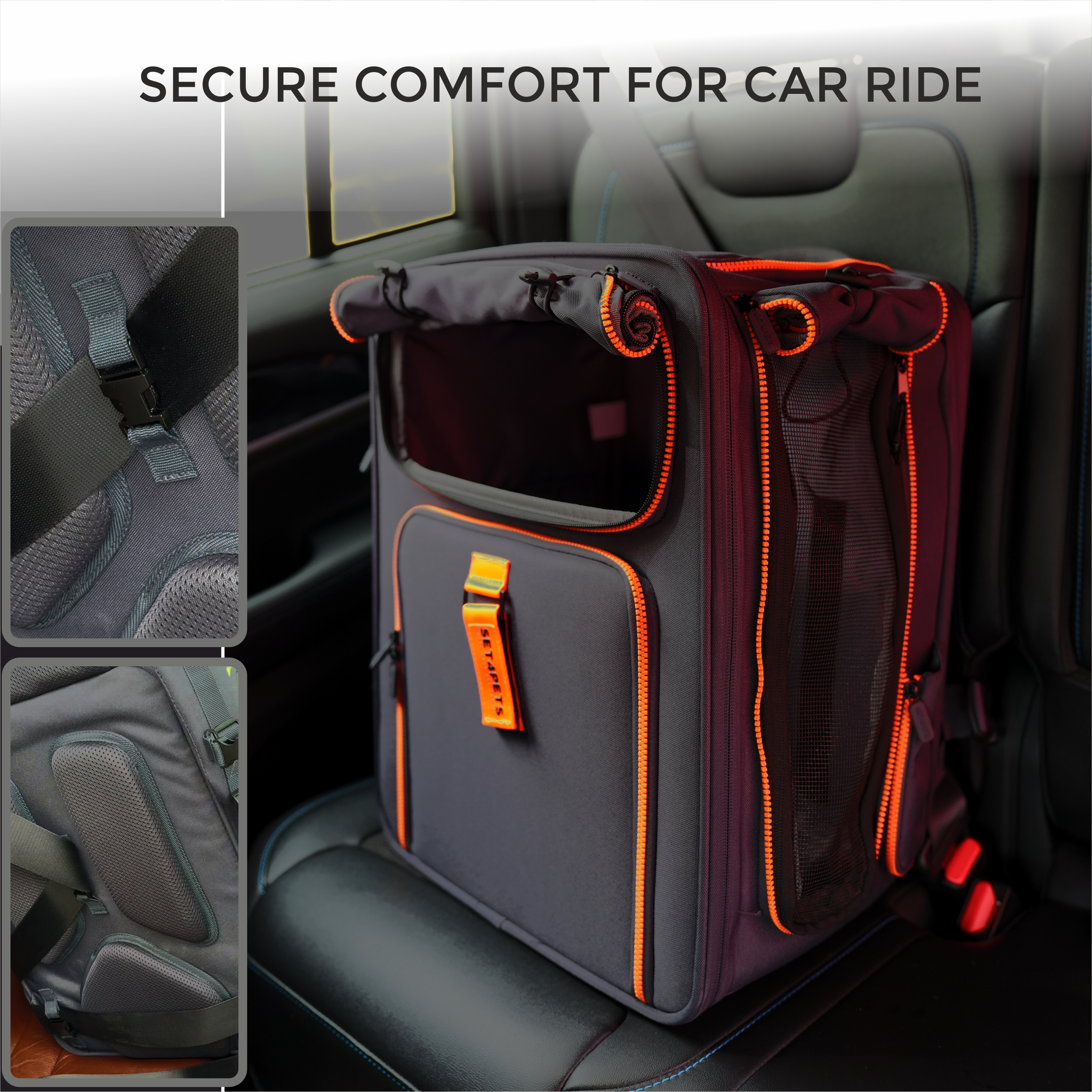 Premium Car Safety Carrier 2.0 — Orange