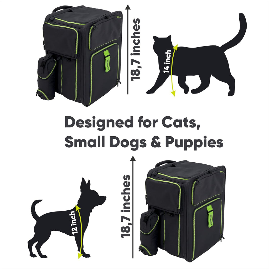 Premium Pet Backpack Carrier for Cats & Small Dogs | Set4Pets