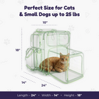 Set4Pets carrier shoulder straps ergonomic design — green