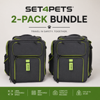 Set4Pets Travel Bundle — 2 Premium Car Safety Carriers 2.0